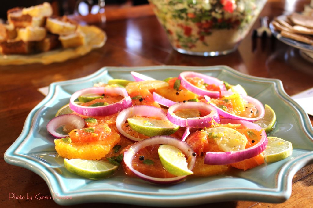 Citrus Salad with Mint & Red Onions